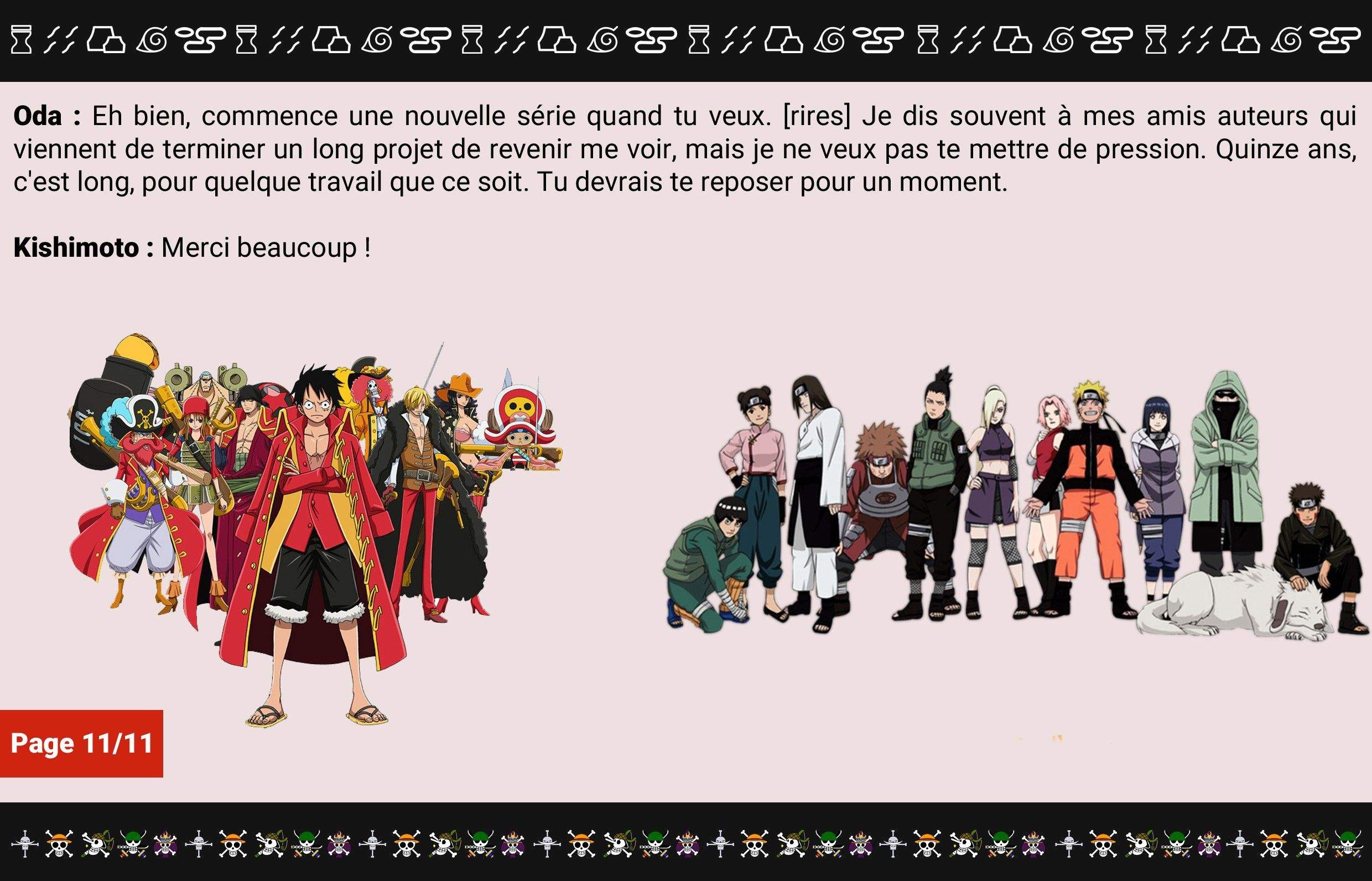 One Piece Scan 786 1 Interview Oda X Kishimoto Lire One Piece Scan En 